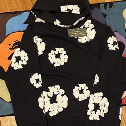 Denim Tears Navy Blue Hoodie Size S 