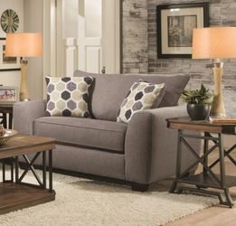 Grey Loveseat (Good condition, rarely used)