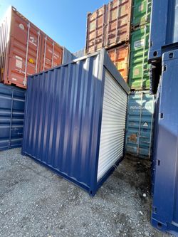 10FT SHIPPING CONTAINER – WIND & WATERTIGHT | HEAVY DUTY STORAGE SHED | CONNEX BOX (ROLL-UP DOOR)