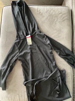 Kid’s Dark Gray Hooded Long Sleeve Top with Tags