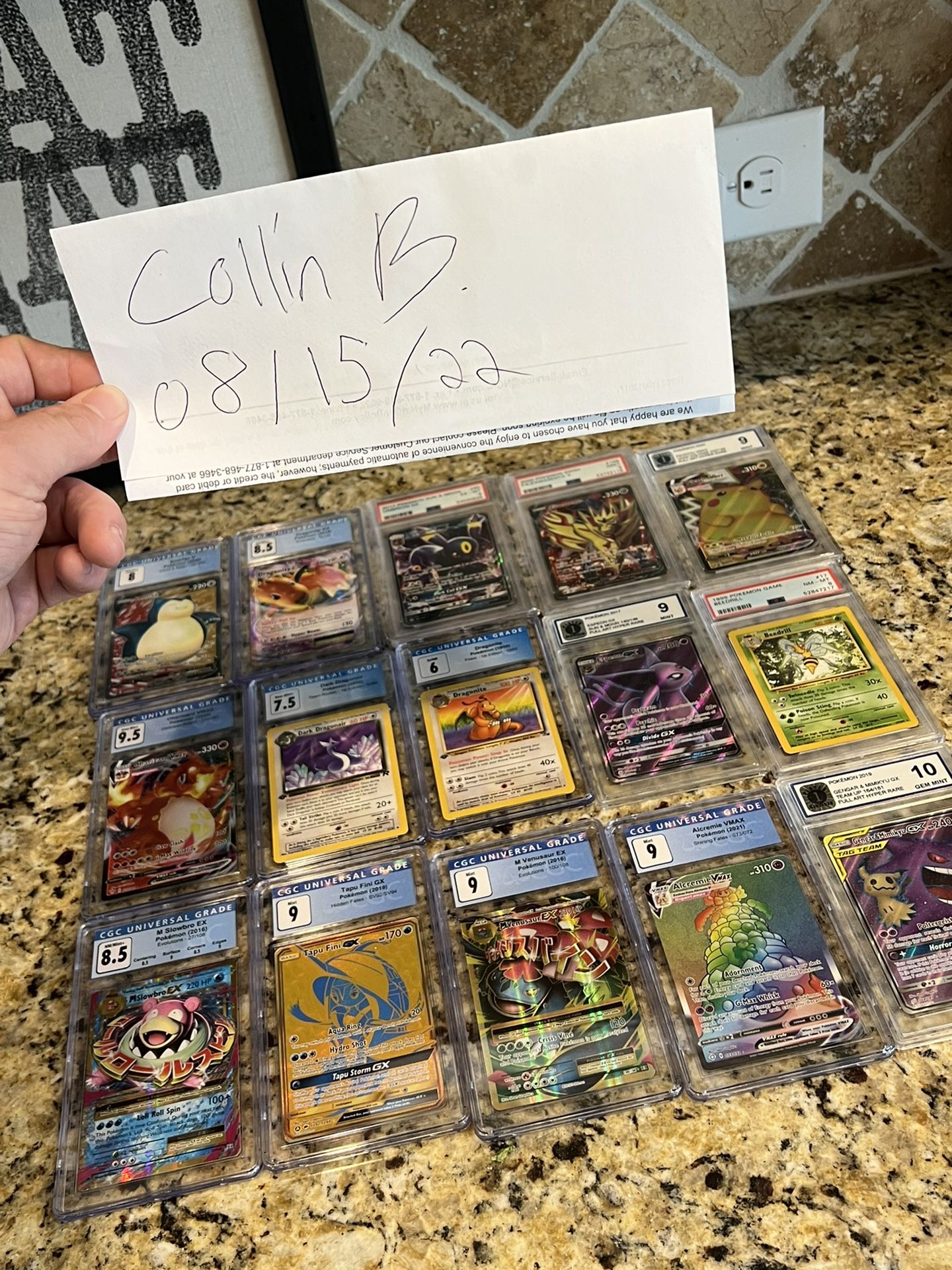 Entire lot Of Graded Pokemon Cards
