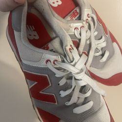 Red And White New Balances 