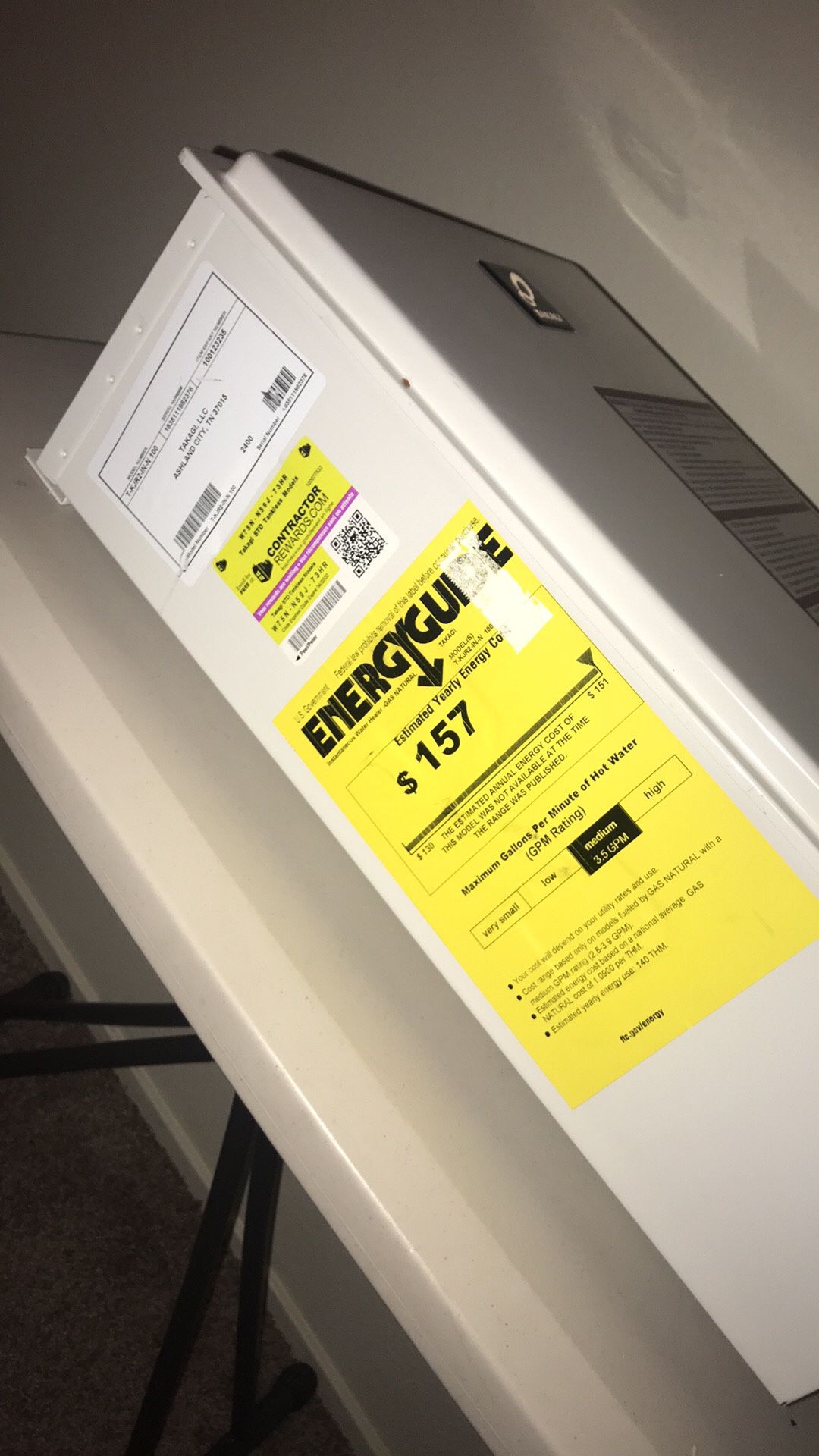 Takagi T-KJr2U-IN-N Natural Gas Tankless Water Heater, 140k BTU, Outdoor,  Non-Condensing ULN for Sale in Portland, OR - OfferUp