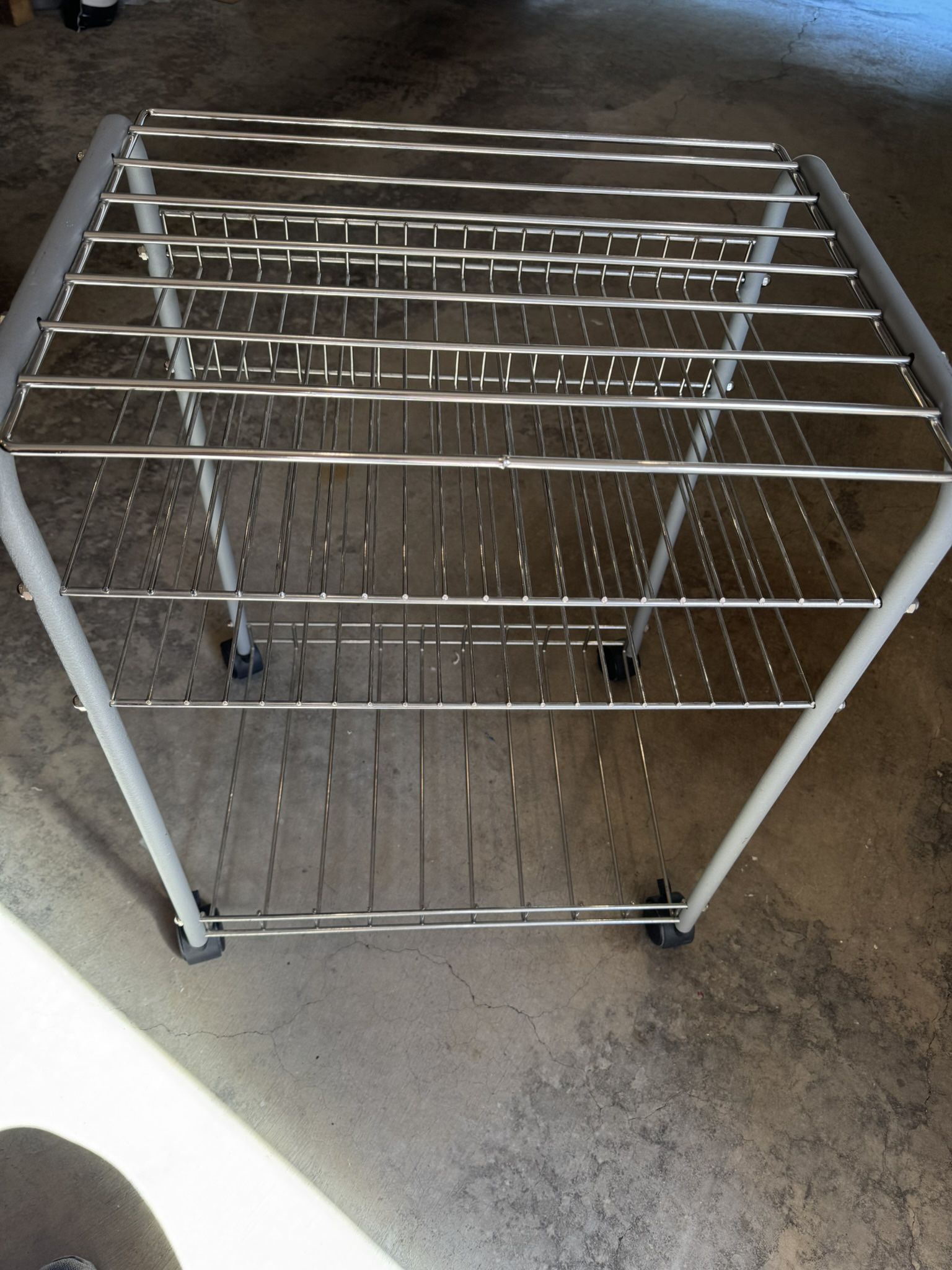 Small Steel Rolling Utility Cart