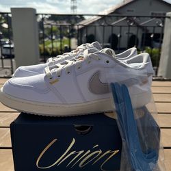 Jordan 1 Low AJKO Union White Canvas
