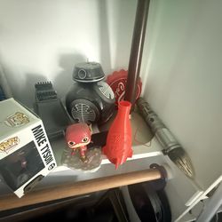Funko pops and Star Wars memorabilia