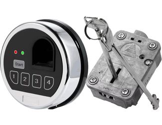 EMP Fingerprint Gun Safe Lock Replacement with Swing Bolt & 2 Emerency Keys