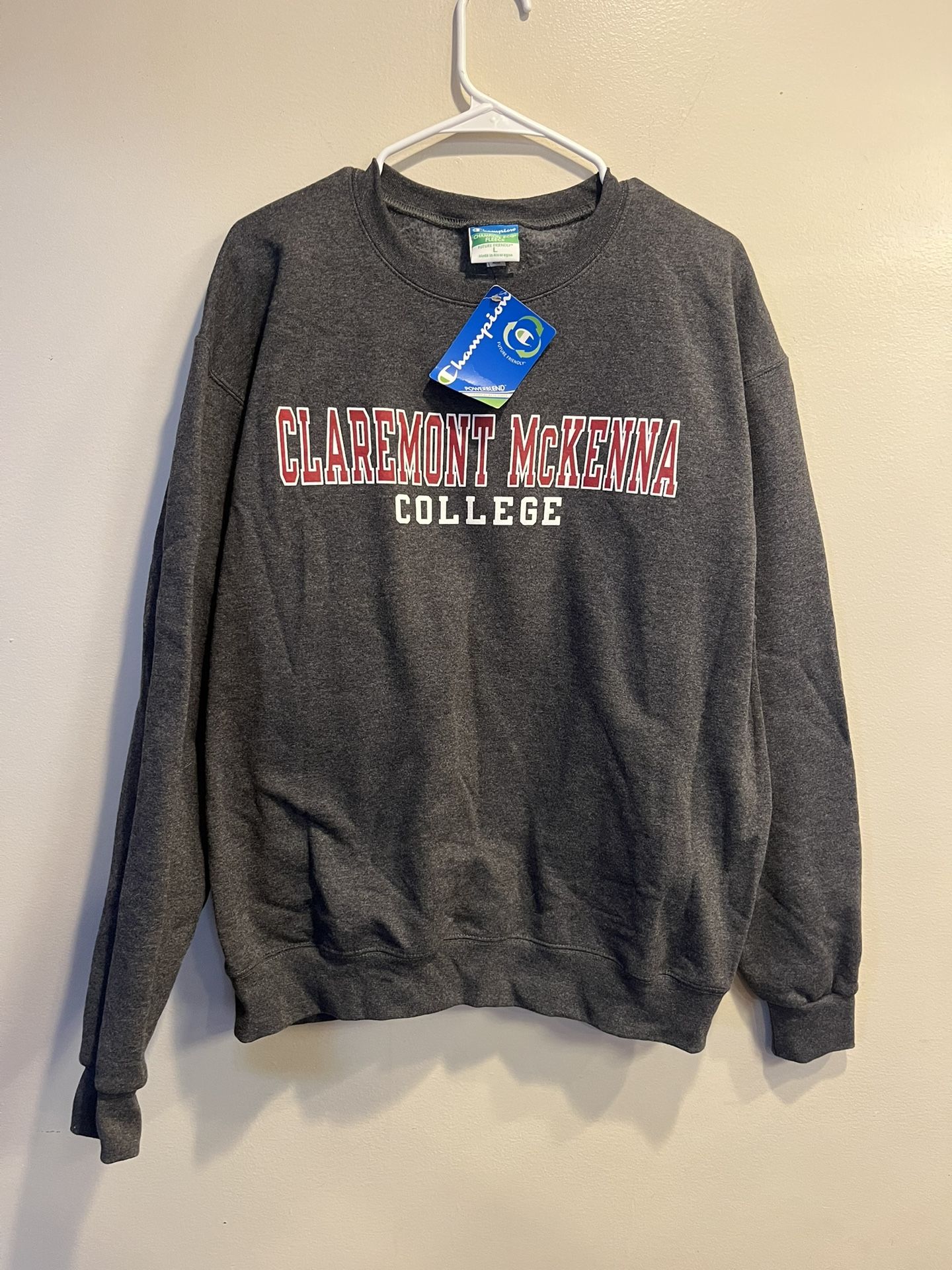 Claremont McKenna College Pullover Fleece Sweatshirt Sz Large