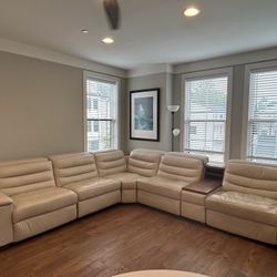 Lotus Reclining sectional With Built In USB And Charging Pads 