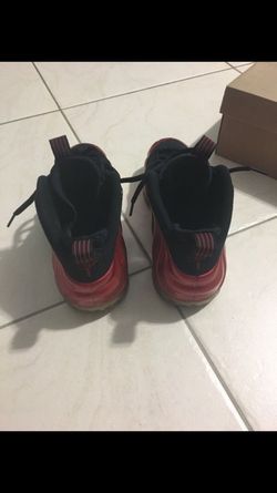 Metallic red foamposites size 9