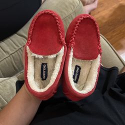 Lands End Suede Slippers