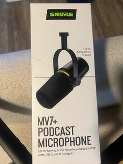 Shure MV7+ USB/XLR Podcast & Streaming Microphone – Black
