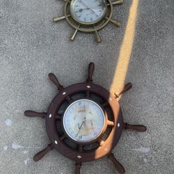 Ships Wheel Clocks