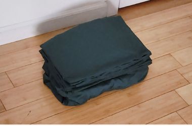 Room Essentials 100% Cotton Fitted Sheet & 4 Regular size pillow Covers Set, New