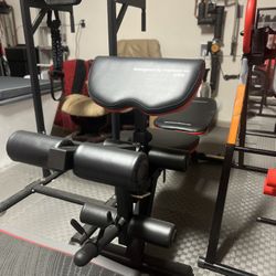 Adjustable Weight Bench with Leg Extension and Preacher Pad, Flat Incline Decline Exercise Bench