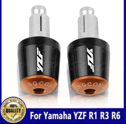 New For Yamaha YZF R1 R3 R6 CNC Motorcycle Grips Ends Handle Bar Cap End Plugs