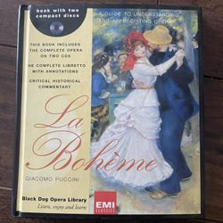 Giacomo Puccini’s La Boheme book with 2 CDs