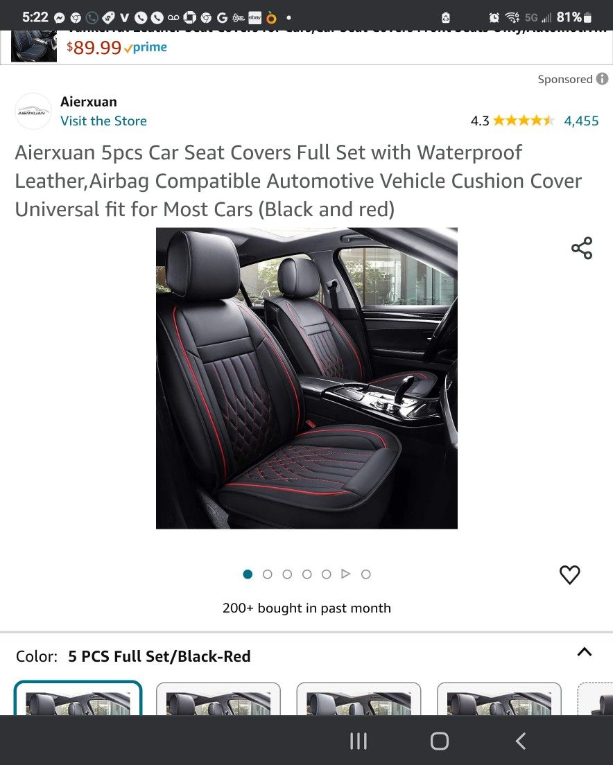 Car Seat Cover Damage To The Bottom Seat
