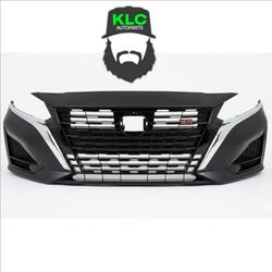 Altima Front Bumper Cover Kit Compatible with 2023 2024 Nissan Altima S SL SV Sedan