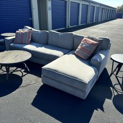 Sectional Sofa & Tables 