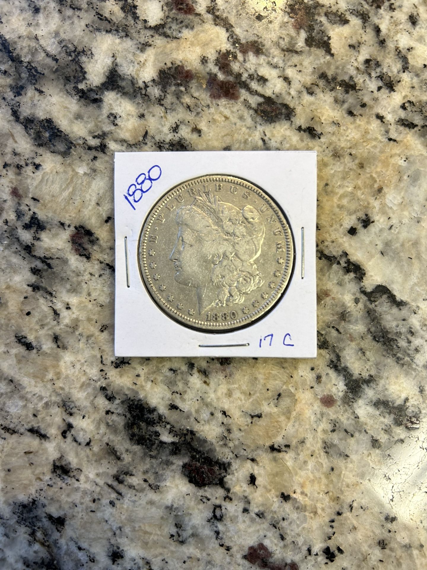 1880 MORGAN SILVER DOLLAR    (17c)