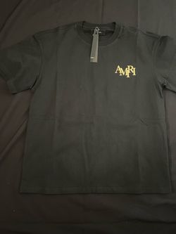 AMIRI Black Champagne Crystal Logo Graphic T-Shirt (NWT)
