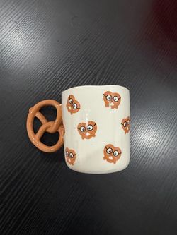 Pretzel Handle Ceramic Coffee Mug SundayMorning Ceramics