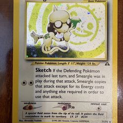 Pokemon Smeargle 11/75 Neo Discovery Unlimited Holo Rare LP/NM with Swirl!