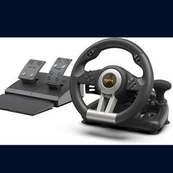 PXN PC Racing Wheel, V3 PRO 180 Degree Universal USB Car Sim Game Steering Wheel with Pedals for Xbox One, Xbox Series S/X PS3, PS4, Switch