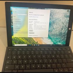 Microsoft Surface 3 Intel atom x7 (contact info removed) 4gb 128gb ssd window 10 pro. New fresh window install ready to use.  USB cable included 