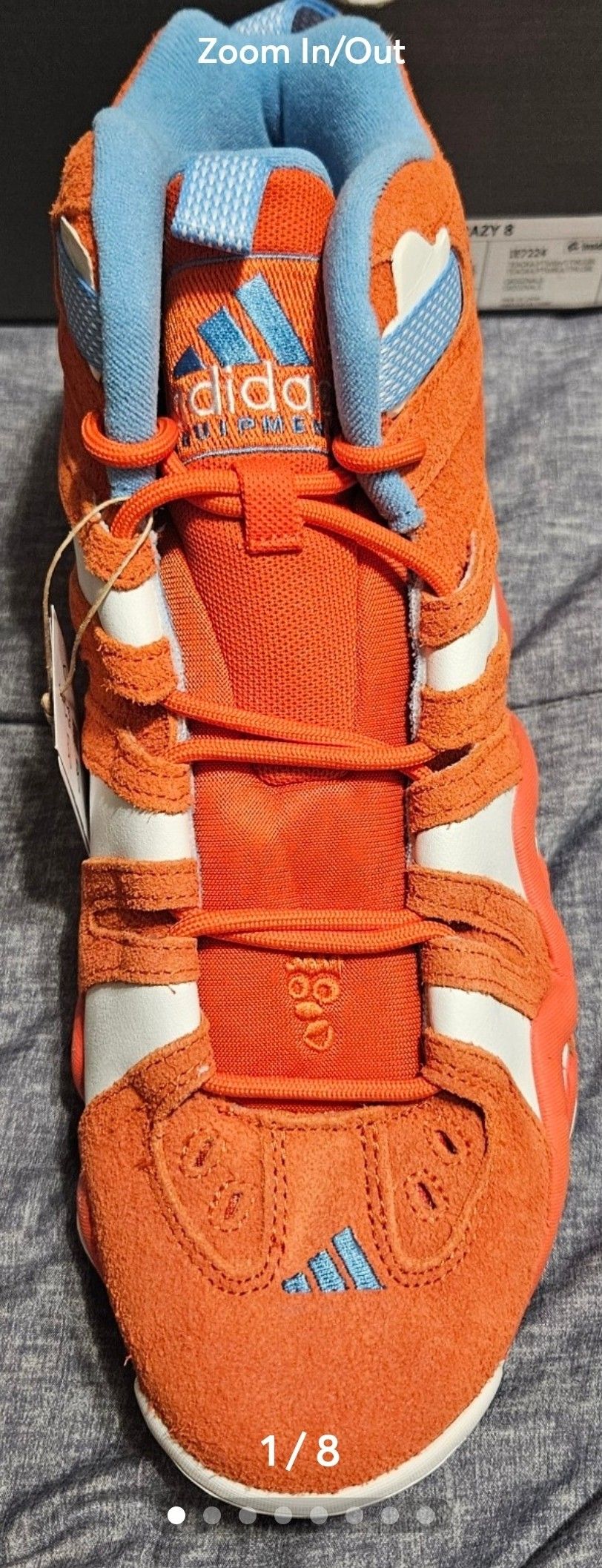 NiOB Adidas Originals Crazy 8 Team Orange (IE7224), Men's Size 12.5