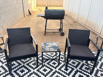 3 piece black rocker chair Set