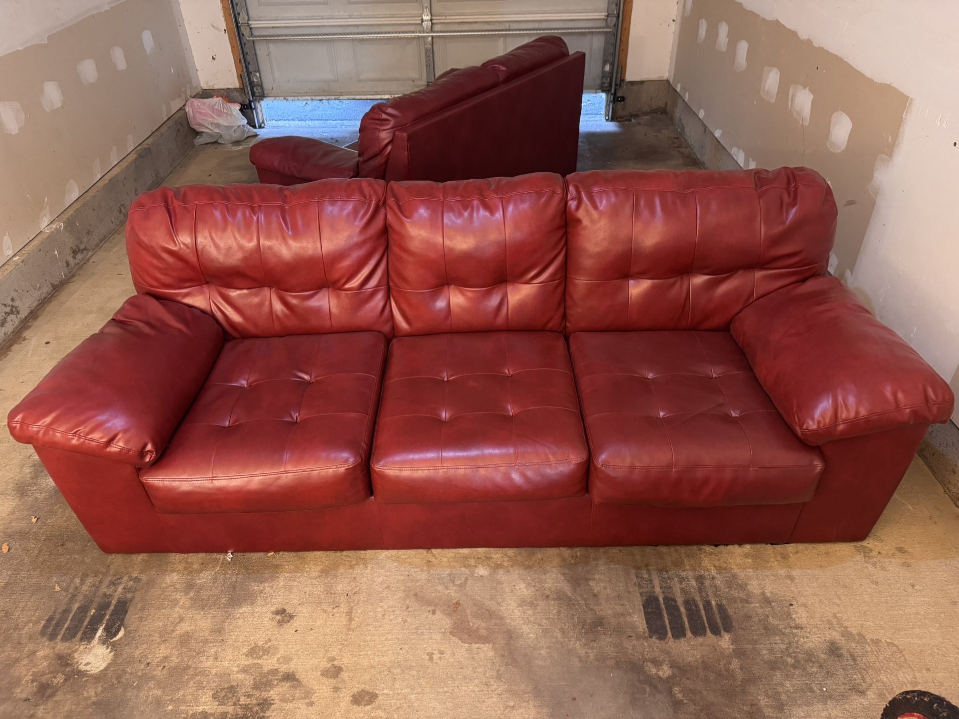Red Leather Sofas
