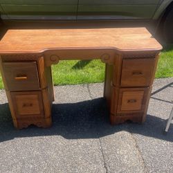 Vintage Vanity Dresser W/ Mirror