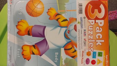 Total of 9 puzzles, 3 in each pack. Brand new never opened great gifts.