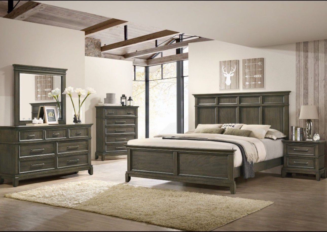 BEAUTIFUL NEW LINDEX QUEEN BEDROOM SET ON SALE ONLY $799. IN STOCK SAME DAY DELIVERY 🚚 EASY FINANCING 
