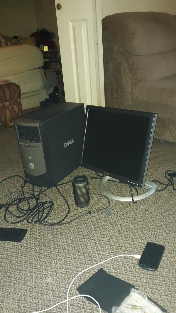 Old Dell Xp Tower Desktop With Lcd Monitor For Sale In Cleveland