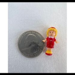 Vintage Bluebird Polly Pocket 1989 Polly's Cafe Figure Doll