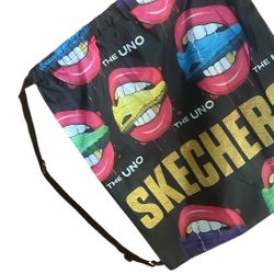 Skechers Colorful Drawstring Gym overnight backpack adjustable straps Bag