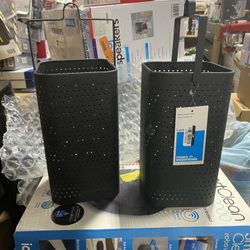 2 Outdoor Lantern Candle Holder Black Grey Lot 2 Room Essentials Rectangle