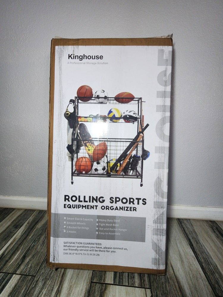Kinghouse Garage Sports Equipment Organizer