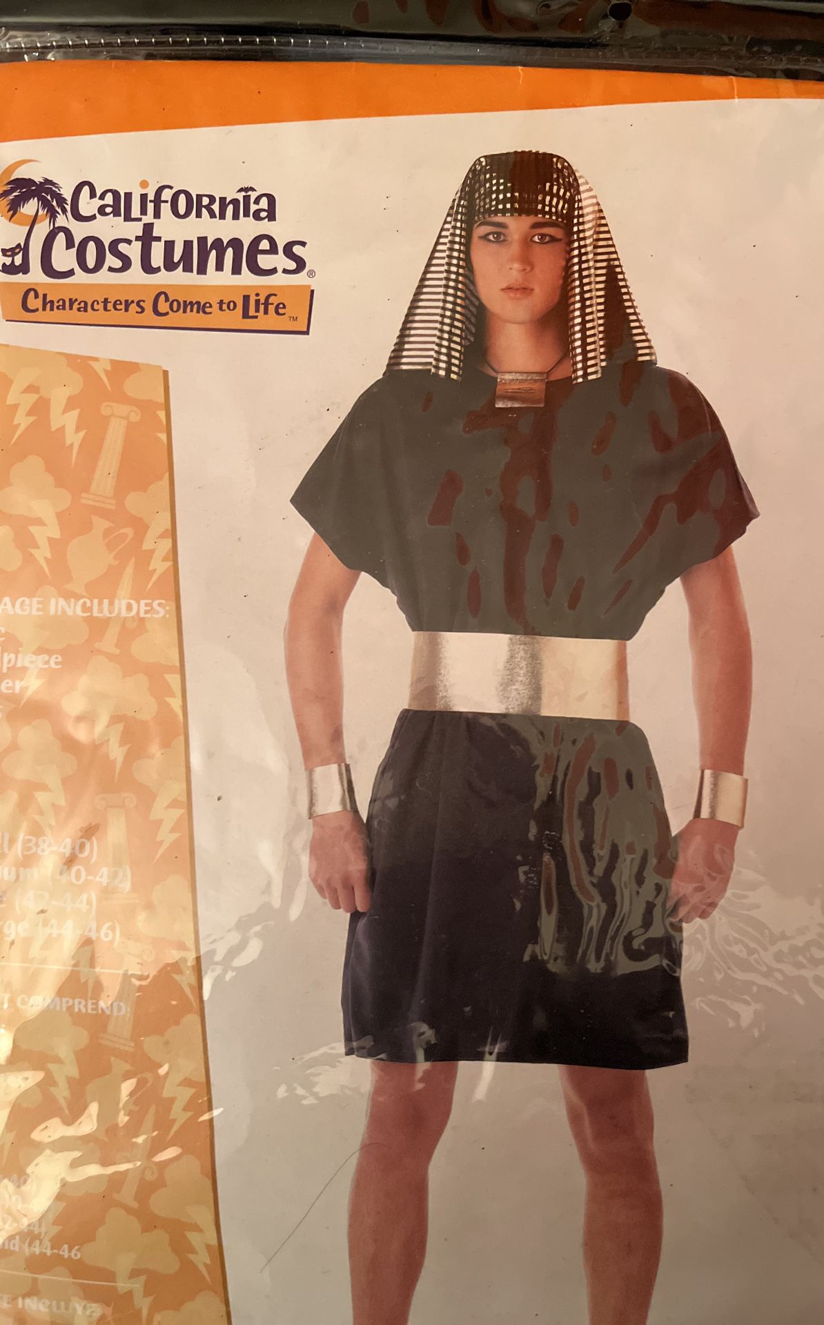 Halloween Costume Pharaoh Adult Size L $15