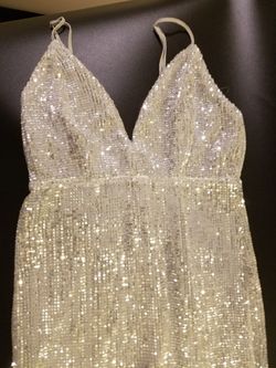 Dress Long in Silver Windsor BRAND NEW (SIZE S)