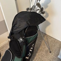 Golf Clubs and Bag