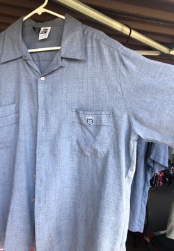 Men’s XL Vintage blue-grey button down shirt