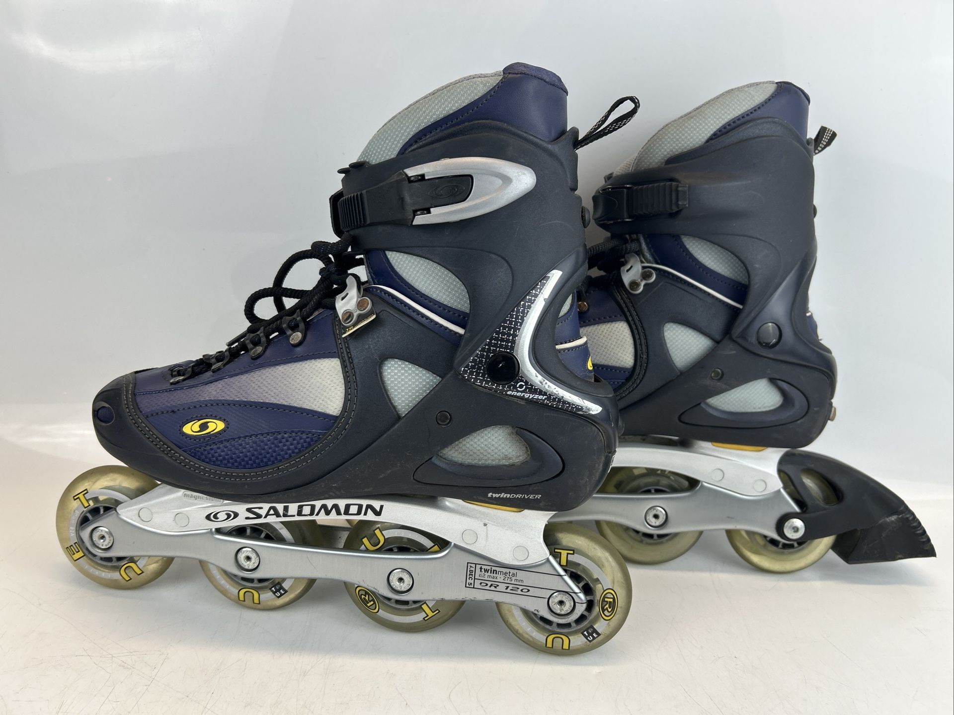 Salomon TR Magnesium Dr 120 Men’s Size 9 Rollerblades Inline Skates Twinmetal