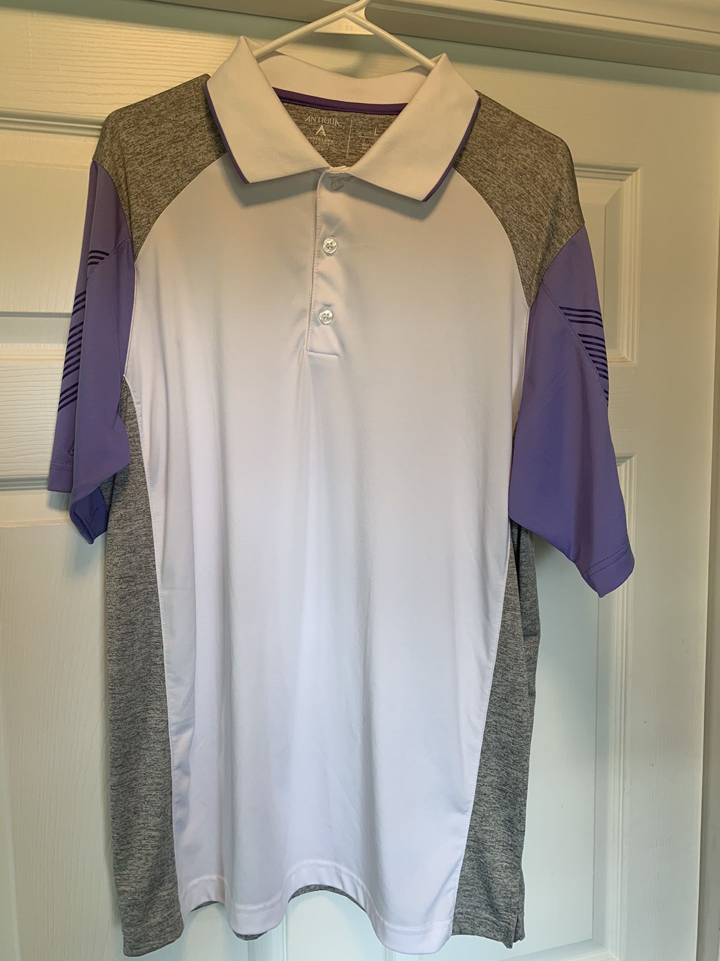 Antigua golf shirt size L