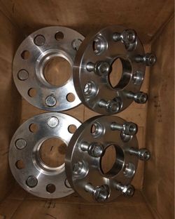 Set of 20mm wheel spacer adaptors 5x4.5 5x114.3 12x1.5 60.1mm hub centric