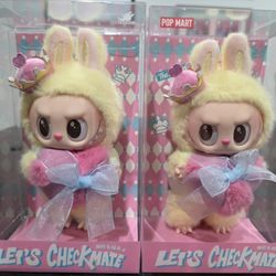 THE MONSTERS Let's Checkmate Series-Vinyl Plush Hanging Card