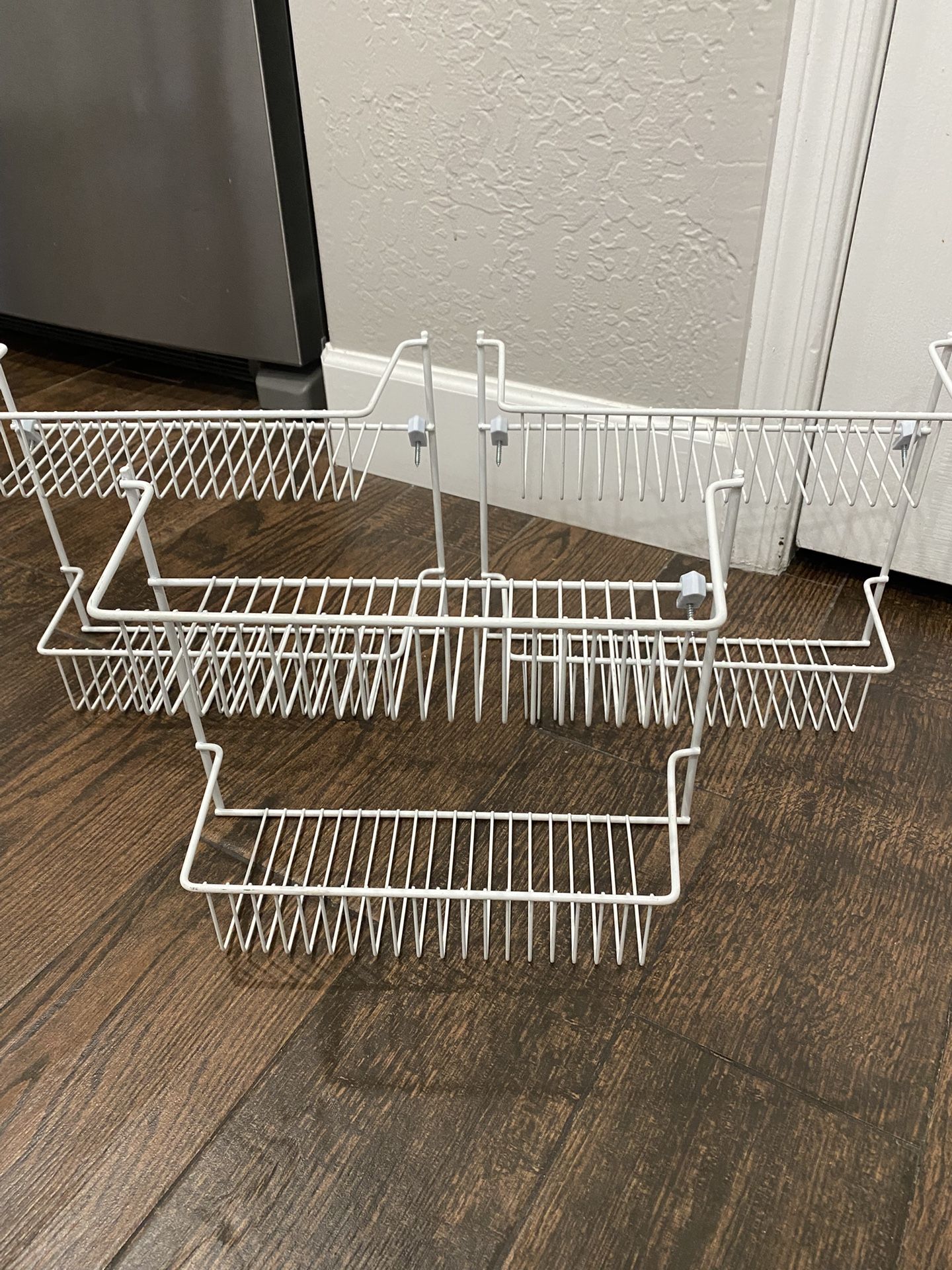 Organizing White Shelves